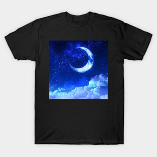 Bright moon print T-Shirt